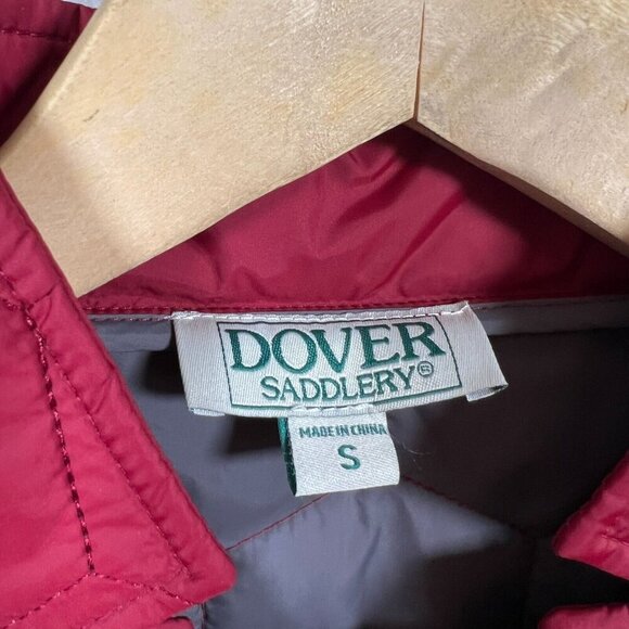 Dover Saddlery Cecilia Jacket Size Small Red Equestrian Quilted Water Resistant - Picture 3 of 13